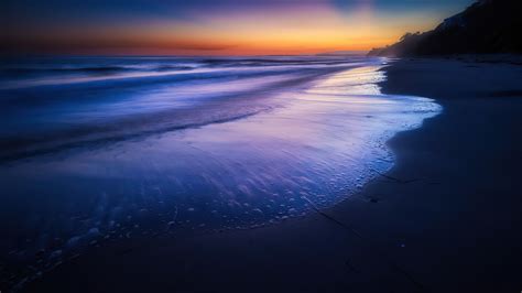 3840x2160 Silent Beach Wave Sunset 4k 4k Hd 4k Wallpapers Images