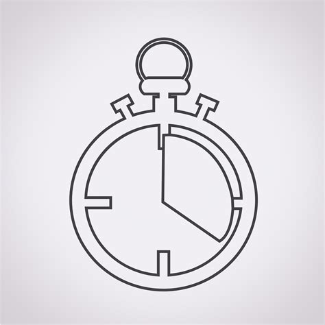 Stopwatch Icon Symbol Sign 649512 Vector Art At Vecteezy