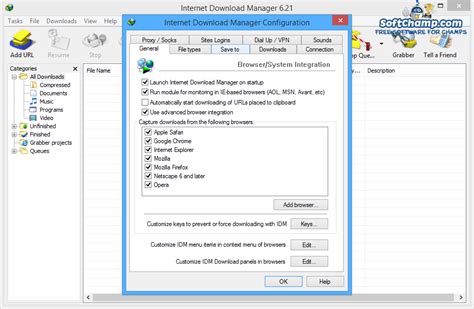It is very easy to use and it is developed under a intuitive interface that will be used by experts and novices. Download Internet Download Manager 6.23 | review SoftChamp.com