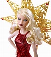 Amazon.com: Barbie 2017 Holiday Doll, Blonde with Gold Dress: Mattel ...