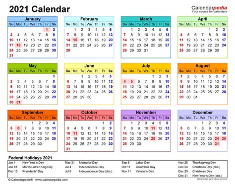 Collect Printable 2021 Calendar Landscape Best Calendar Example