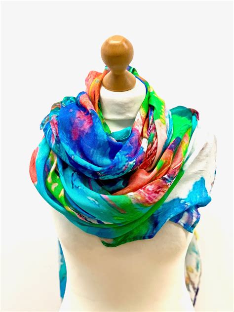 Scarfsarong Summer Carnival Scarf For Women Scarves For Etsy In 2021