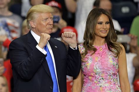 Melania Trump Wears Head To Toe Pink For Ohio Campaign Rally Footwear News