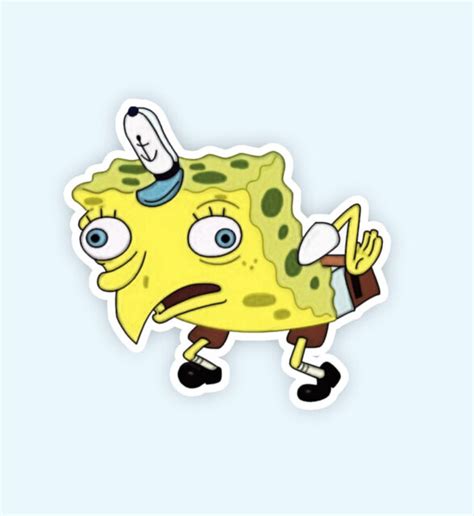 Spongebob Squarepants Funny Mocking Facial Face Derp Phone Car Vinyl
