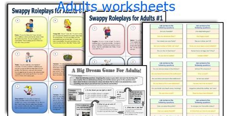 Get the most out of life by improving your english skills. Adults worksheets worksheets
