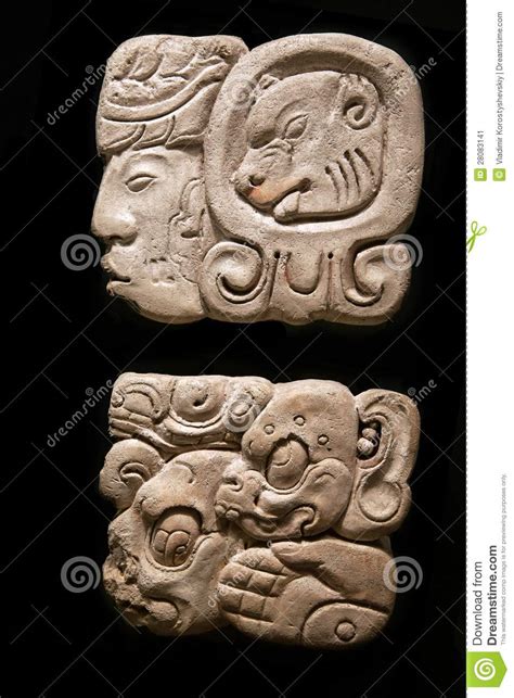 Ancient Mayan Hieroglyphs Stock Image Image Of Mesoamerica 28083141