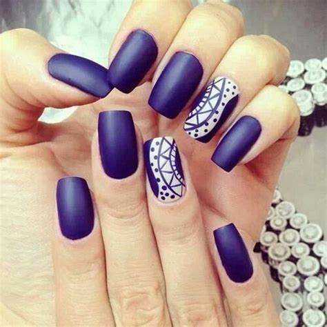 This nail art design is ideal for ladies who have short nails. 60 Simple Matte Nail art Designs for Beginners