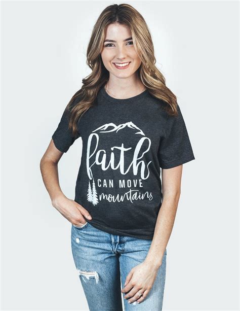 Let Our Faith Can Move Mountains Christian T Shirt Remind You To Have