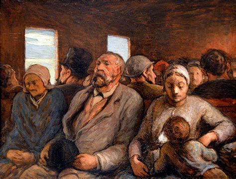 Honore Daumier Third Class Carriage 1858 At The Legion Of Honor