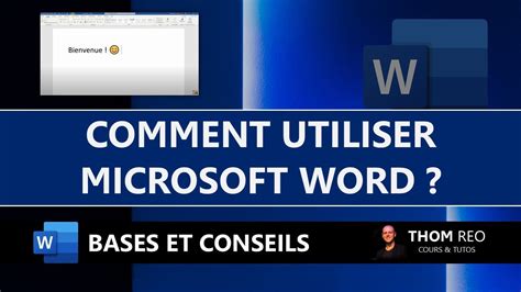 Comment Utiliser Word Tutoriel Pour Bien D Buter Avec Microsoft