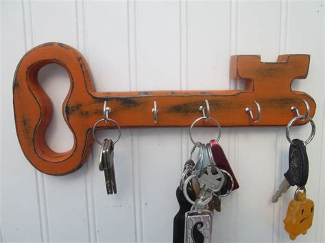 Wood Key Holder Key Hookscottage Decor Hang By Southernmadesigns