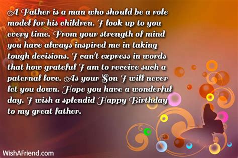 Check spelling or type a new query. A Father is a man who, Dad Birthday Message