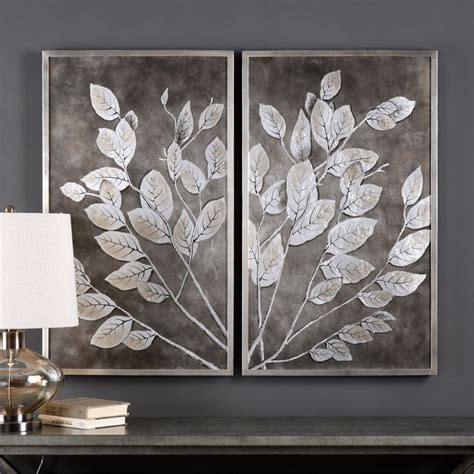 Big canvas paintings for home decor. Money Tree Framed Art Set of 2 from Uttermost | Coleman ...