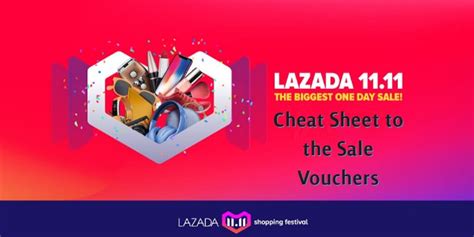 Lazada 1111 Sale 2023 Vouchers Cheat Sheet What You Need To Know