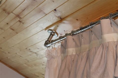 Ideal for use with shower risers, letting you create a shower almost anywhere. Ceiling Mounted Shower Curtain - HomesFeed