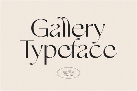 Gallery Typeface Font Free Download