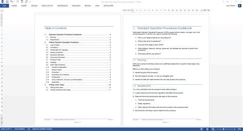 Standard Operating Procedure Sops Templates Templates