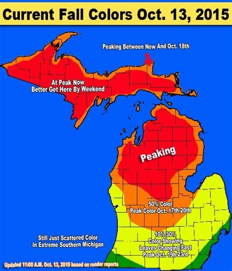 Michigan Fall Color Alert Better Get Up North This