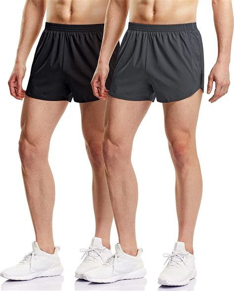 Athlio 1 Or 2 Pack Mens Running Shorts 3 Inch Quick Dry Mesh Athletic