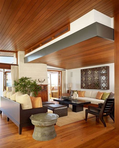 Modern Wooden Interior Beach Home Livingroom Design Viahousecom