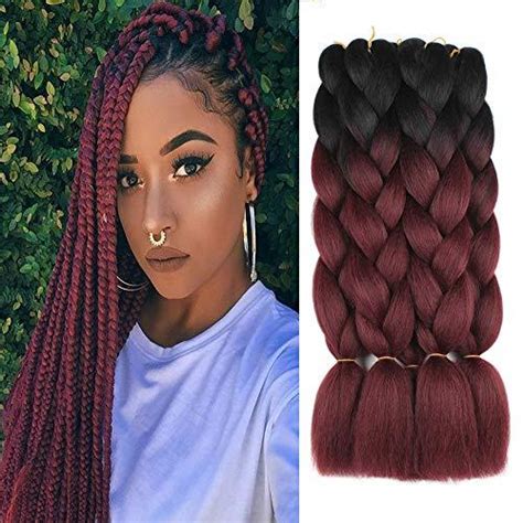 A french braid paired with two tone hair makes your locks look like a colorful waterfall of beautiful hair. 5 Pieces 2 Tone Ombre Braiding Hair Crochet Braids ...