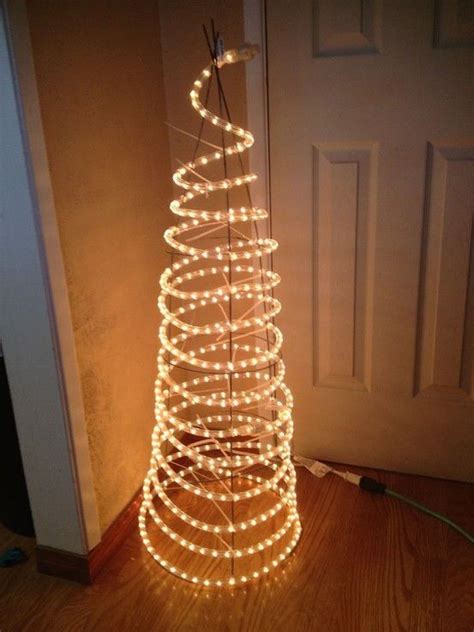 Tomato Cage Christmas Tree Christmas Rope Lights Diy Christmas Lights
