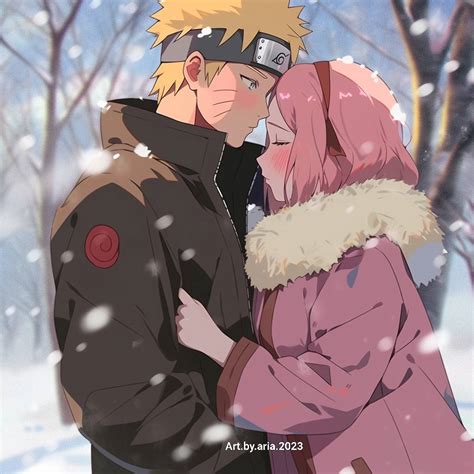 Narusaku Happy Winter By Narutobyari On Deviantart