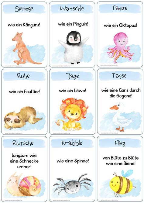 Maybe you would like to learn more about one of these? 44 x tierischer Bewegungsspaß - Zaubereinmaleins Shop ...