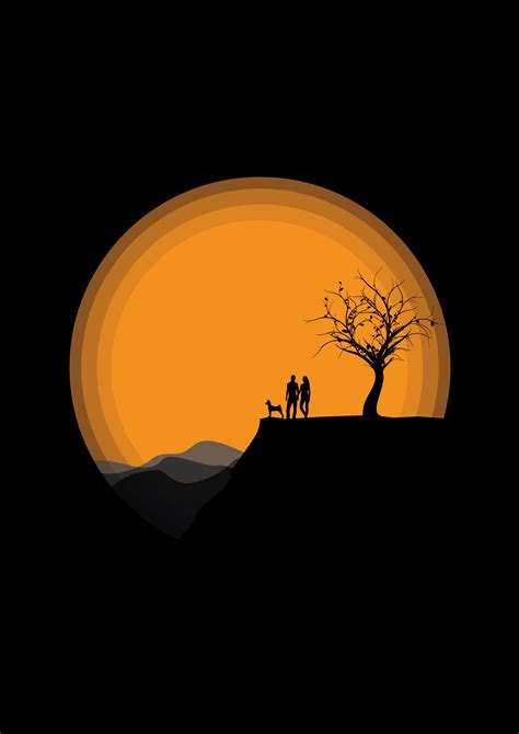 Silhouettes Couple Near Moon Wallpaper Hd Artist 4k Wallpapers Images