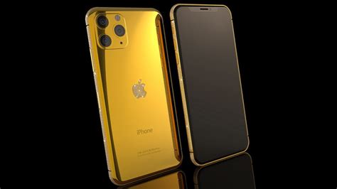 24k Gold Iphone 11 Pro With Crystal Logobezel 58 Goldgenie