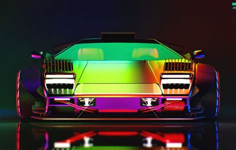 Wallpaper Auto Lamborghini Neon Machine Lights Car Art Neon