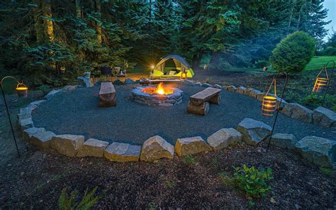 Great Idea To Turn Your Backyard Into A Permanent Campsite Campsite