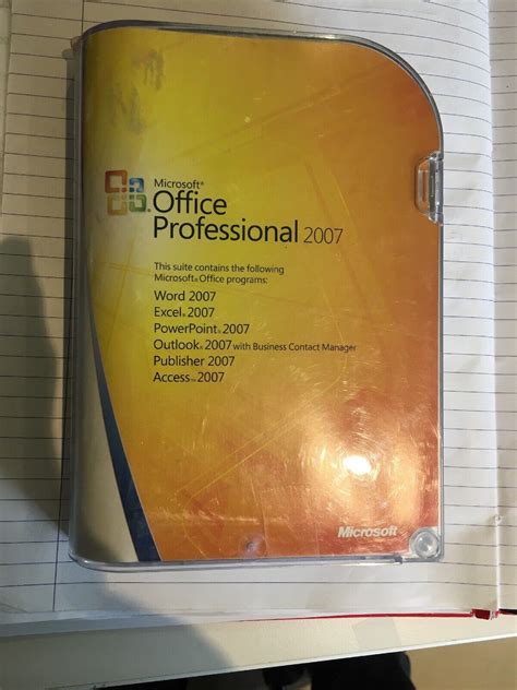 Microsoft Office Professional 2007 Full New Uk Genuine Retail Box