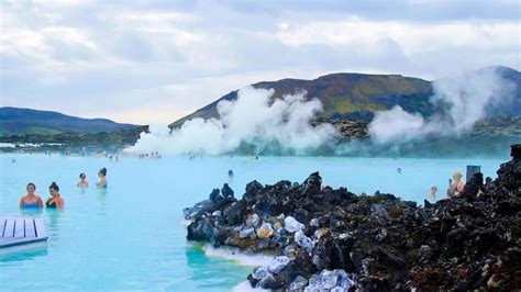 Blue Lagoon Natural Geotheormal Hot Springs In Iceland