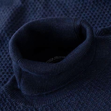 Prince Oliver Dark Blue Turtleneck Blouse Modern Fit Prince Oliver