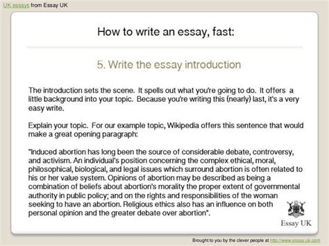 How To Write An Essay Fast Essay Writing Help