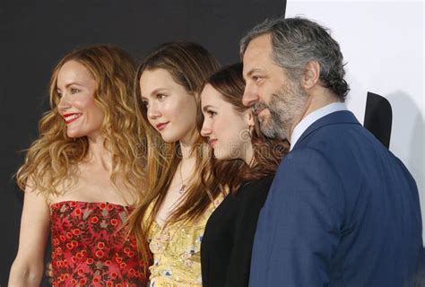 Judd Apatow Leslie Mann Maude Apatow And Iris Apatow Editorial Stock Photo Image Of Mann