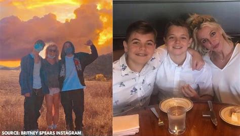Britney Spears Shares Rare Photo Of Her Two Teenage Sons Says It S Crazy How Time Flies