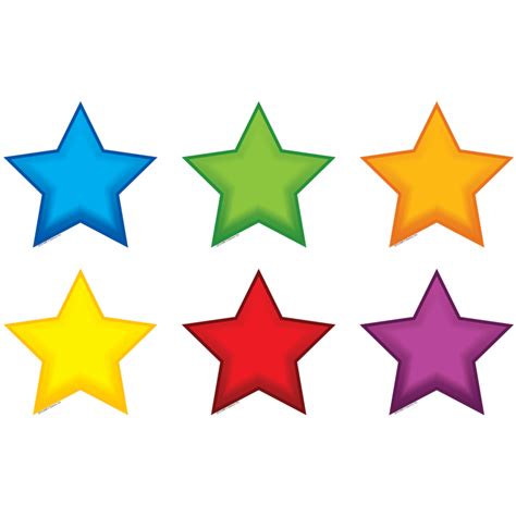 Colorful Stars Mini Accents Tcr62663 Teacher Created Resources