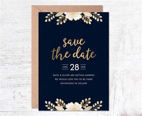 Free Wedding Save The Date Template With Photo