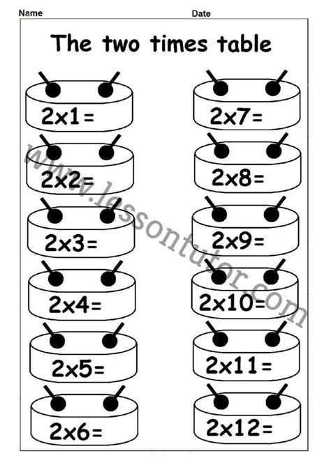 Multiplication Table Worksheets Grade Elcho Table