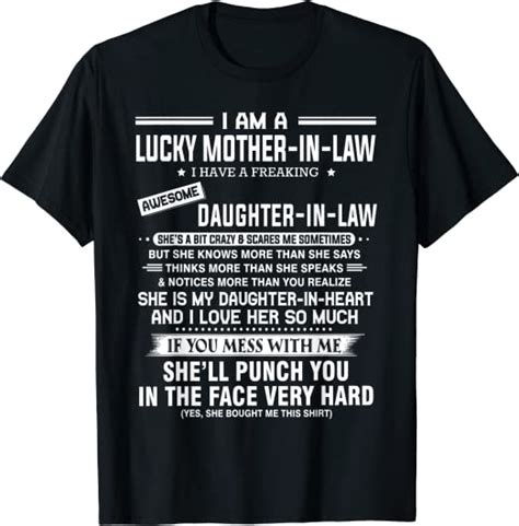 Lucky Mother In Law Have A Freaking Awesome Daughter In Law T Shirt