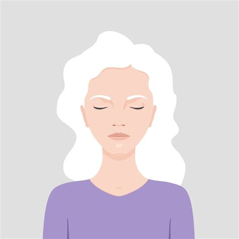 Premium Vector Woman With Eyes Closed