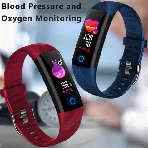Smart Bluetooth Armband Fitness Tracker Hartslag Bloed Zuurstof Monitor