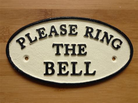Please Ring The Bell Sign Free Delivery Hand Painted Wallgate Etsy
