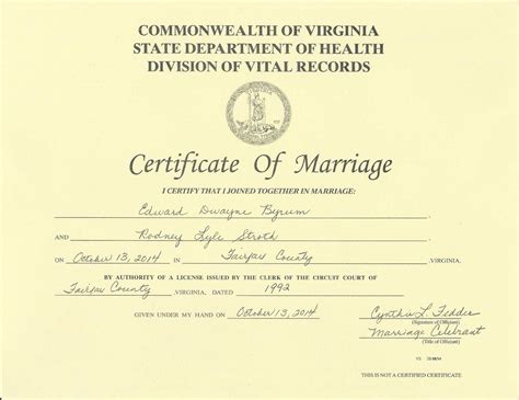 19 Images Virginia Marriage Certificate
