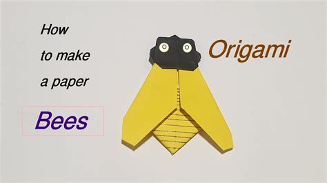 How To Make A Paper Beesorigami Youtube