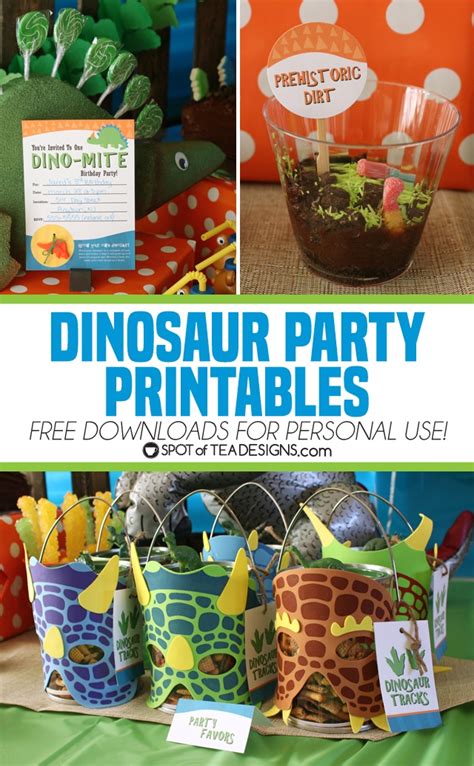 Dinosaur Party Printables Free To Download For Personal