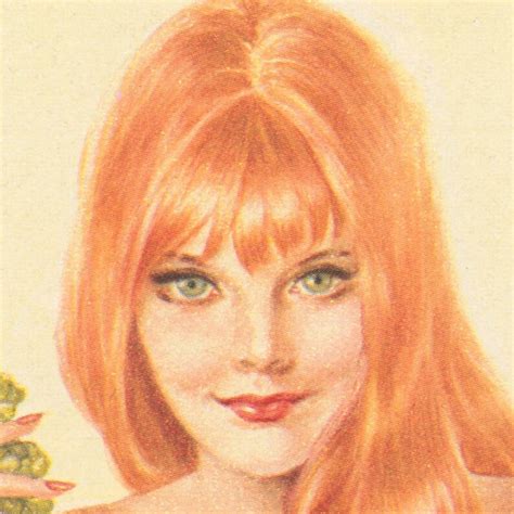 Alberto Vargas Pinup Girl Printable Art Digital Download 1960 S Vintage Retro Nude Redhead