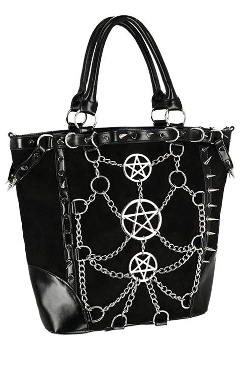 Borsa Chained Pentagram Restyle Starkaps Clothing